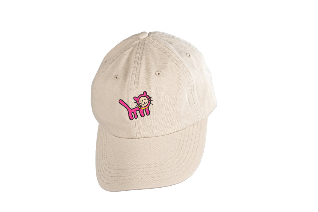 HOYLORD PINK CAT HAT - CREAMY